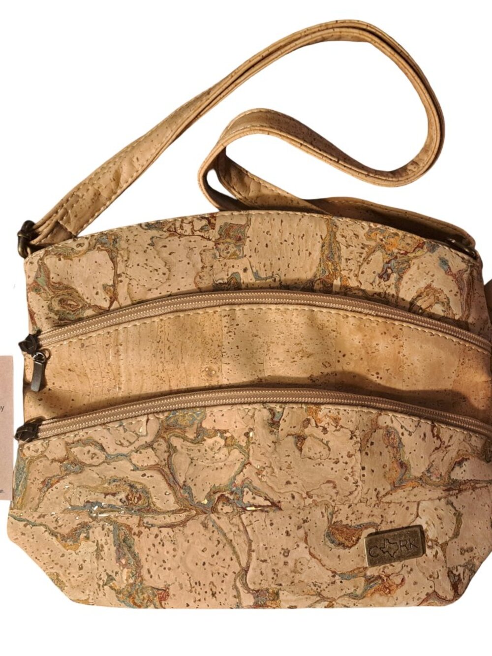 Texas Cork Company Cork Crossbody Bag & Wallet Set NWT Vegan Lightweight